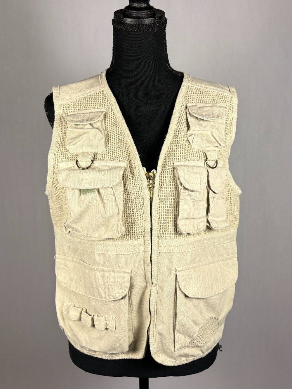 Vintage BUGLE BOY | Fishing Vest | M | Khaki